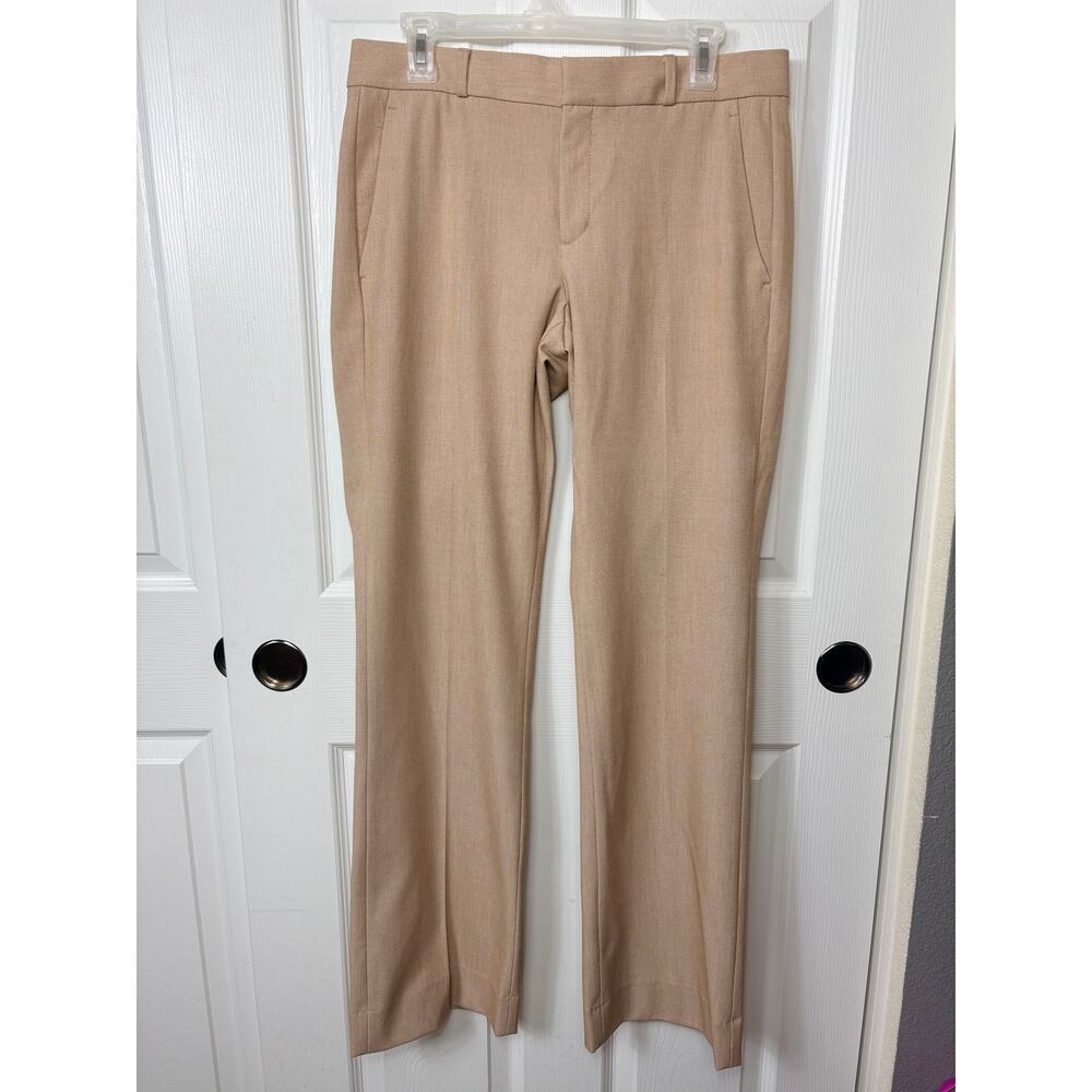 Banana Republic Tailored Straight Leg Pants in Light Tan